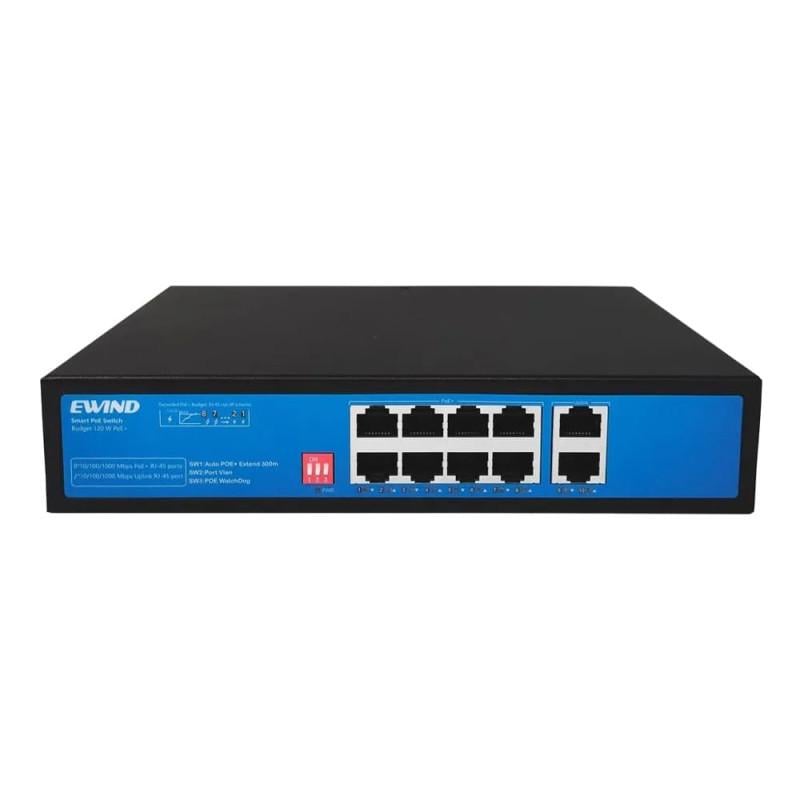 Коммутатор неуправляемый Ewind EW-S1910G-AP PoE 10 портов