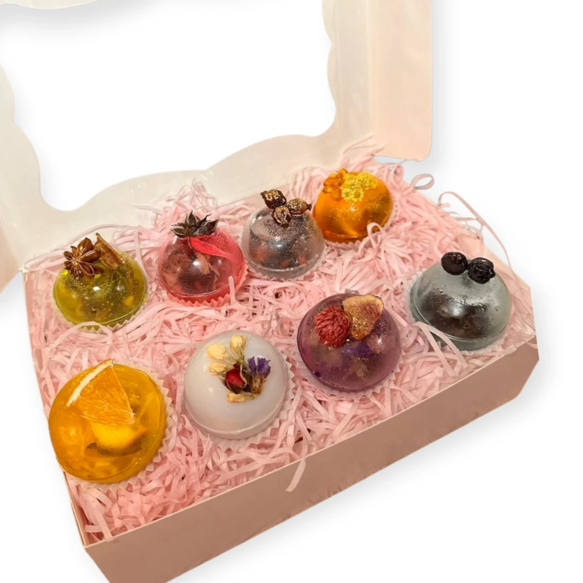 Подарочный набор с чайными бомбочками 8 шт. (28957417)