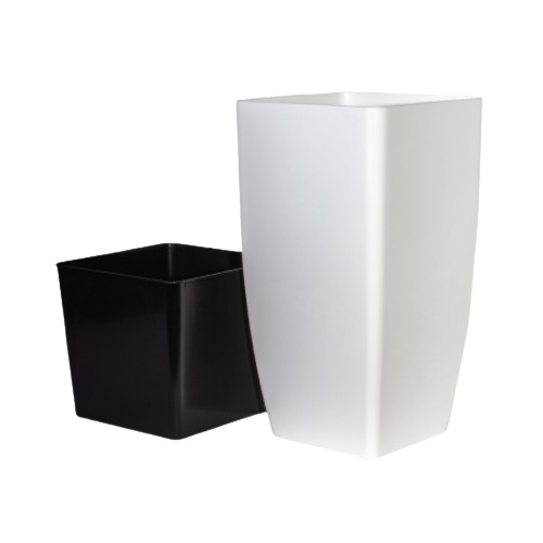 Горшок Алеана Квадро 27x27x51 см Белый (УТ000095238)