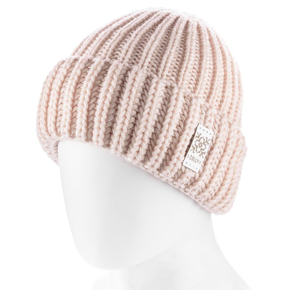 Шапка женская Zolly ZH234 на флисовой подкладке шерстяная L р. 57-58 Ванильный (146569)