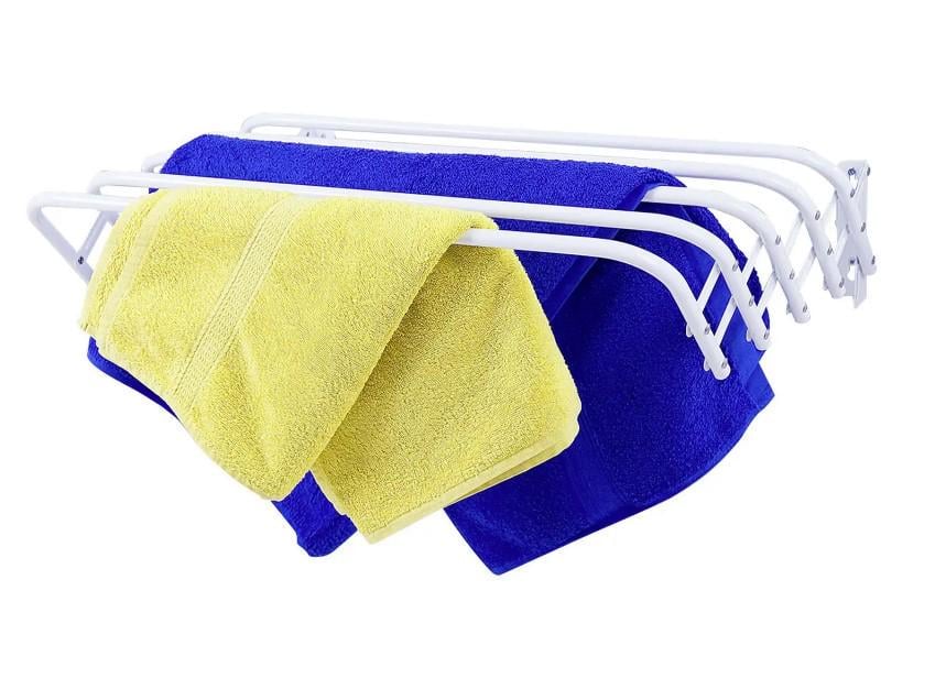 Сушарка для білизни настінна Casa Si Towel Flex 3 White (DAS302383) - фото 4 Сушарка для білизни настінна Casa Si Towel Flex 3 White (DAS302383) - фото 4