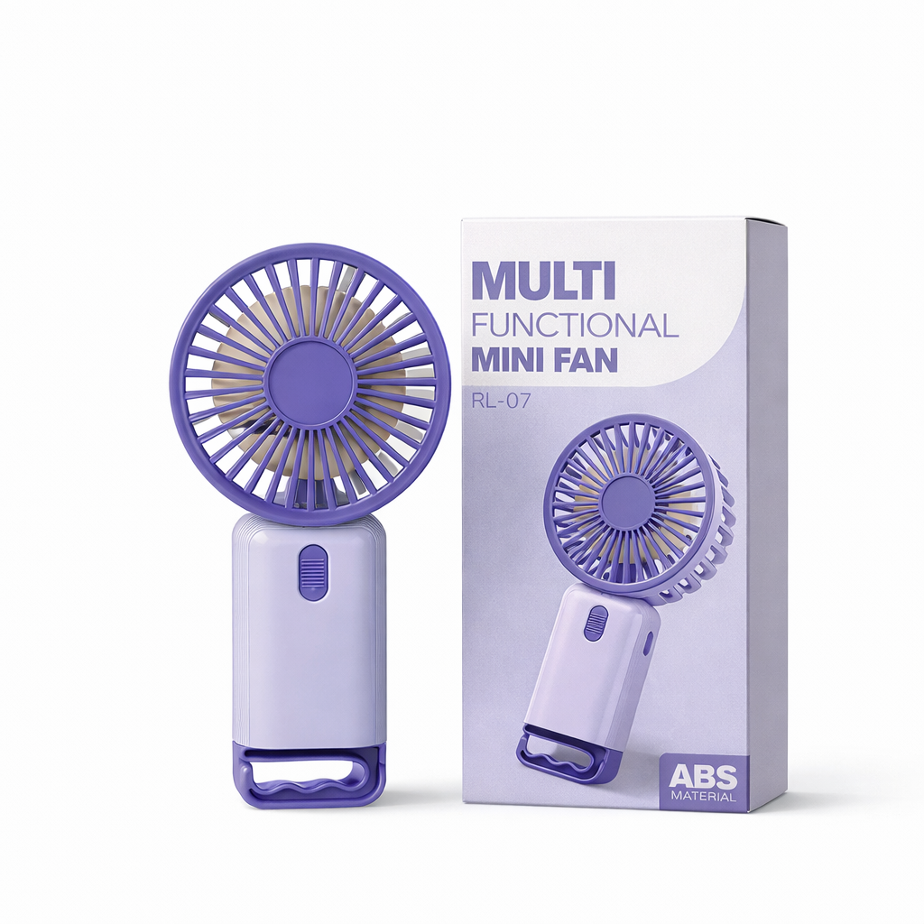 Мини-вентилятор аккумуляторный Multi Fan RL-07 USB Фиолетовый (33670080)