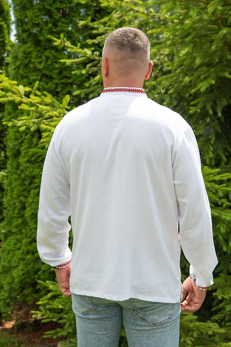 Вышиванка мужская из льна украинский орнамент 2XL (1815490888) - фото 4 Вышиванка мужская из льна украинский орнамент 2XL (1815490888) - фото 4