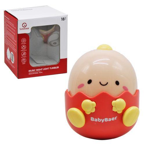 Неваляшка-ночник Динозавр Sobebear Оранжевый (218583)