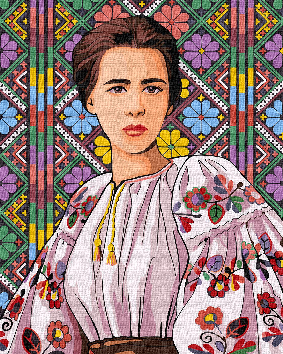 Картина по номерам Идейка Леся Украинка 40x50 см (KH2552)