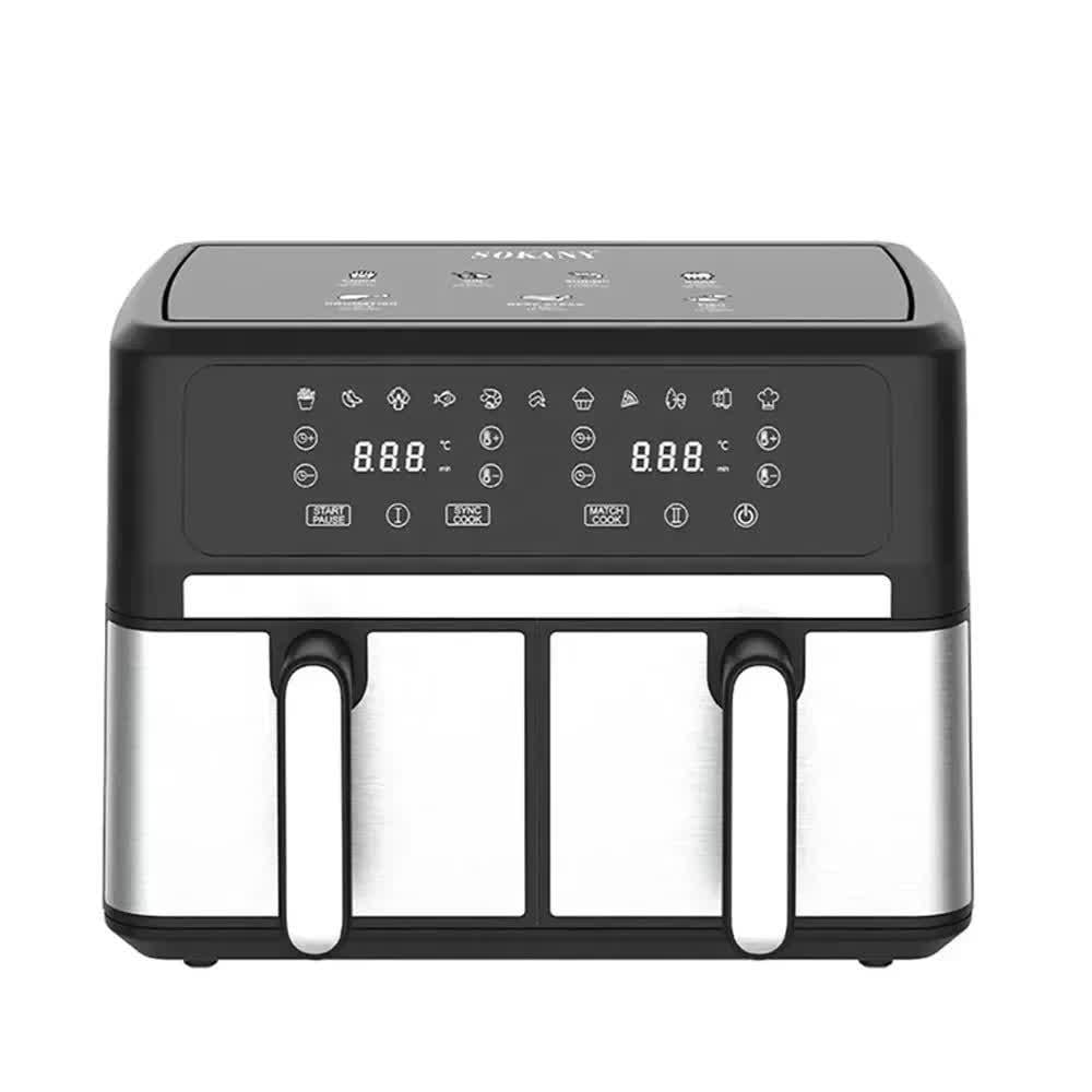 Аэрофритюрница Sokany SK-10041 5+5 л 3000 Вт (28206953)