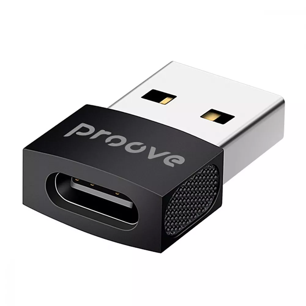 Адаптер переходник Proove OTG Extension USB to Type-C Black