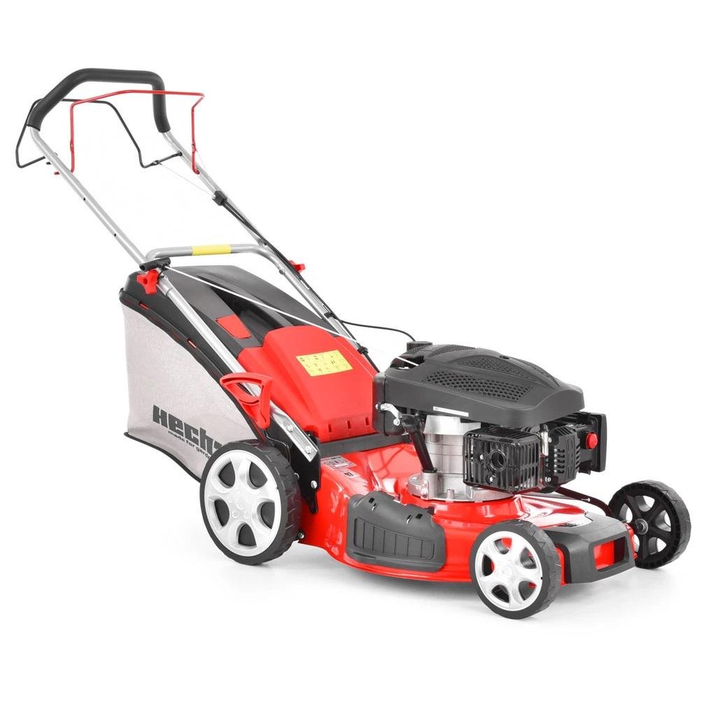 Газонокосилка бензиновая HECHT 5551 SX 5в1 самоходная 3 кВт чем 50 см корзина 55 л 2000 м2