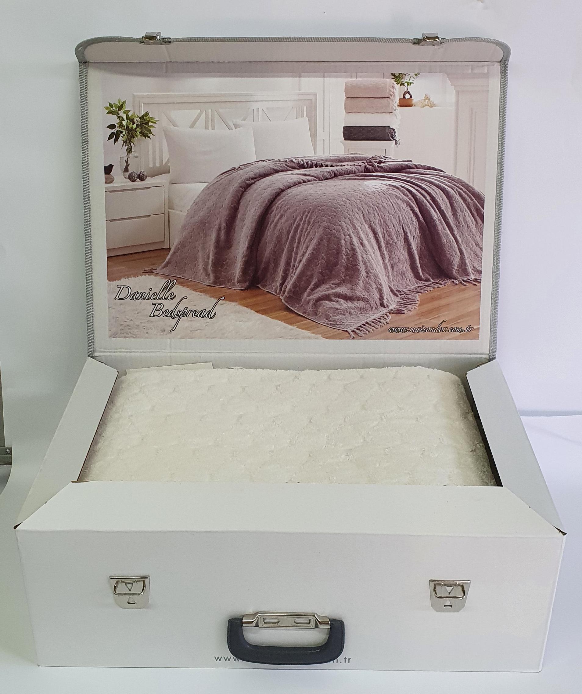 Покрывало махровое Maison D'or Daniella 220x240 Cream (CN4067)