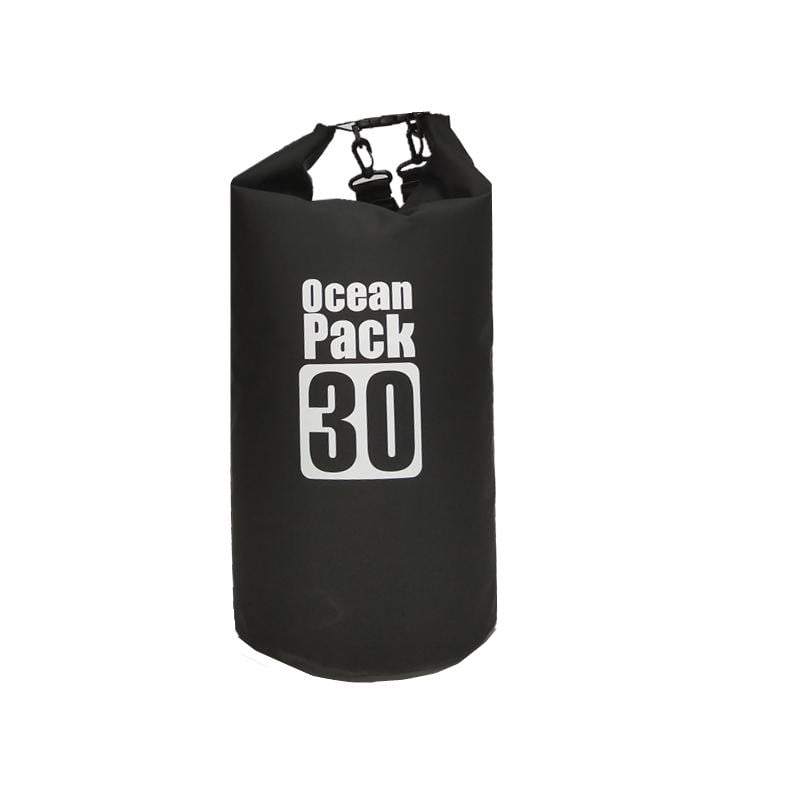 Рюкзак Ocean Pack водонепроникний гермомешок 30 л Black (543532)