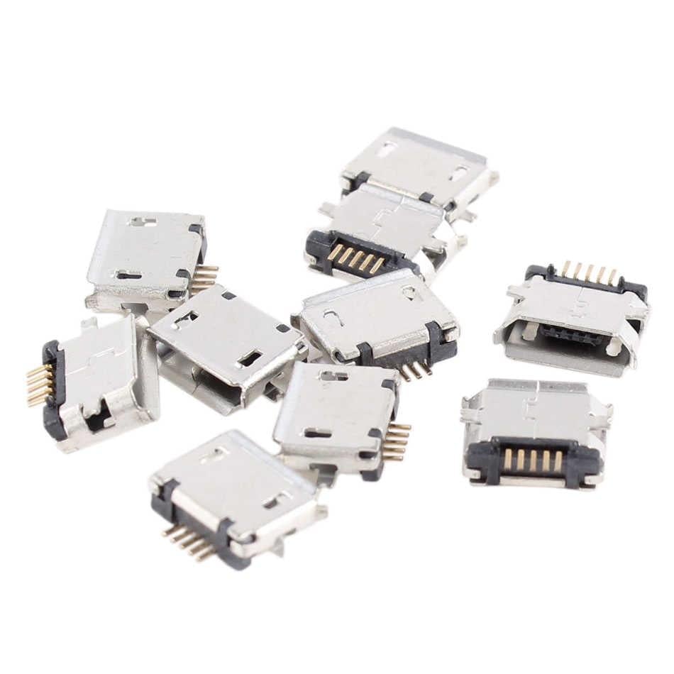 Роз'єм MicroUSB гніздо 5-ти контактне 100 шт. (284853) Роз'єм MicroUSB гніздо 5-ти контактне 100 шт. (284853)