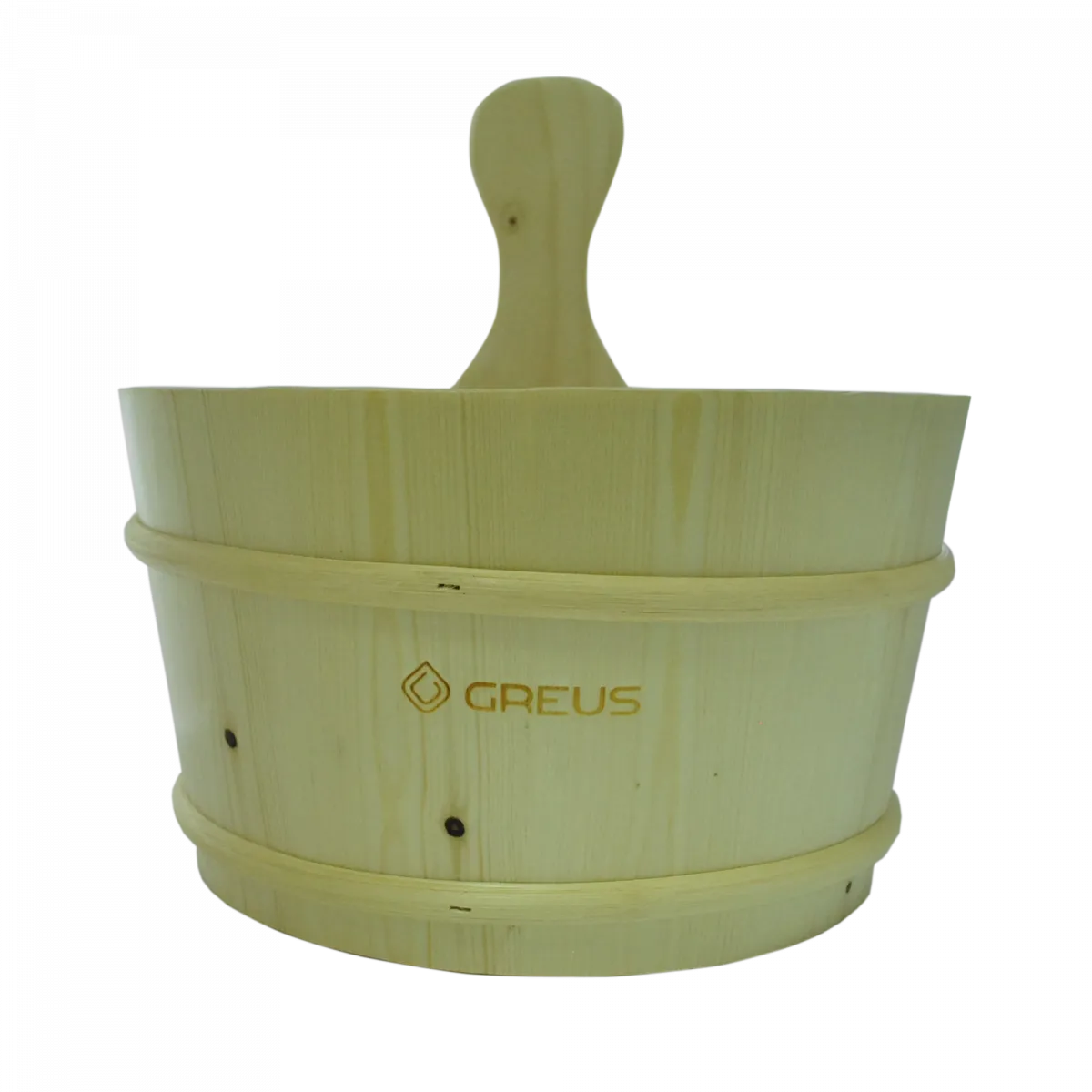Шайка для лазні та сауни GREUS сосна з пластиковою вставкою 4 л (9207800)