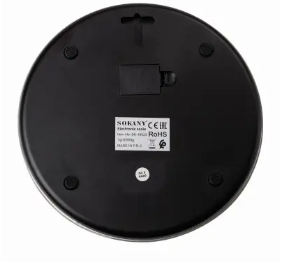 Весы кухонные электронные Sokany SK-19023 с плоской платформой до 5 кг Синий (SK-19023BL) - фото 3 Весы кухонные электронные Sokany SK-19023 с плоской платформой до 5 кг Синий (SK-19023BL) - фото 3