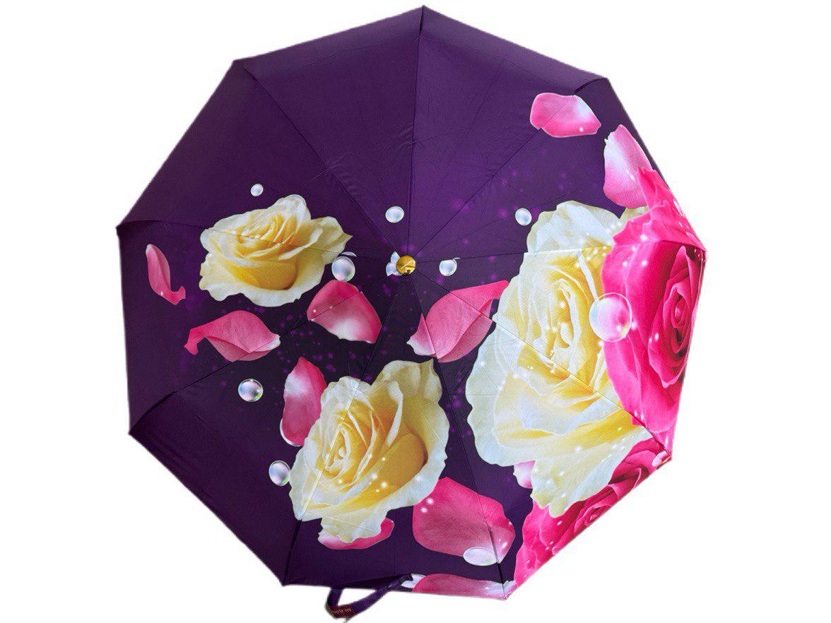 Парасолька жіноча автоматична Rain Flowers з квітковим принтом анти-вітер 9 спиць (1080) - фото 3 Парасолька жіноча автоматична Rain Flowers з квітковим принтом анти-вітер 9 спиць (1080) - фото 3