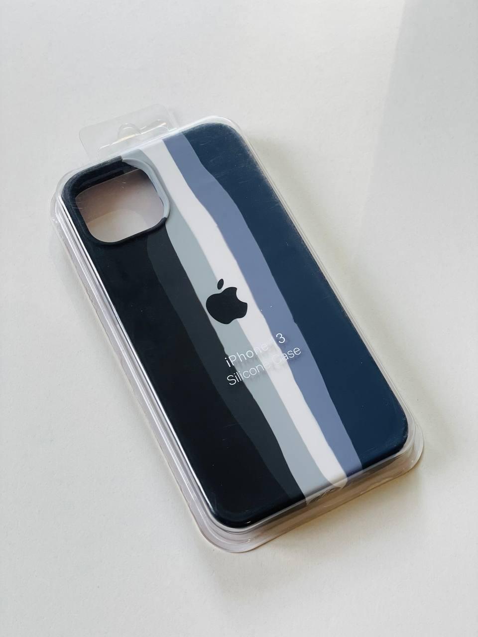 Силиконовый чехол для iPhone 13 / Black / Dark Grey