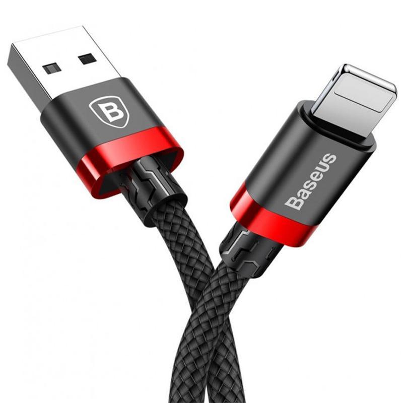 Кабель Baseus CALKLF-B19 Kevlar Cable USB to Lightning 2A 1 м Black/Red