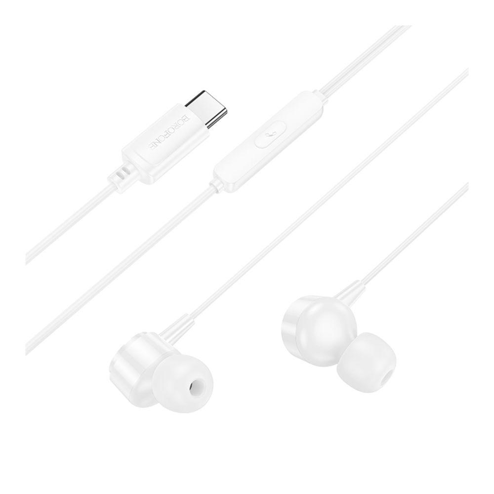 Наушники с микрофоном Borofone BM94 Type-C Белый (3805) Наушники с микрофоном Borofone BM94 Type-C Белый (3805)