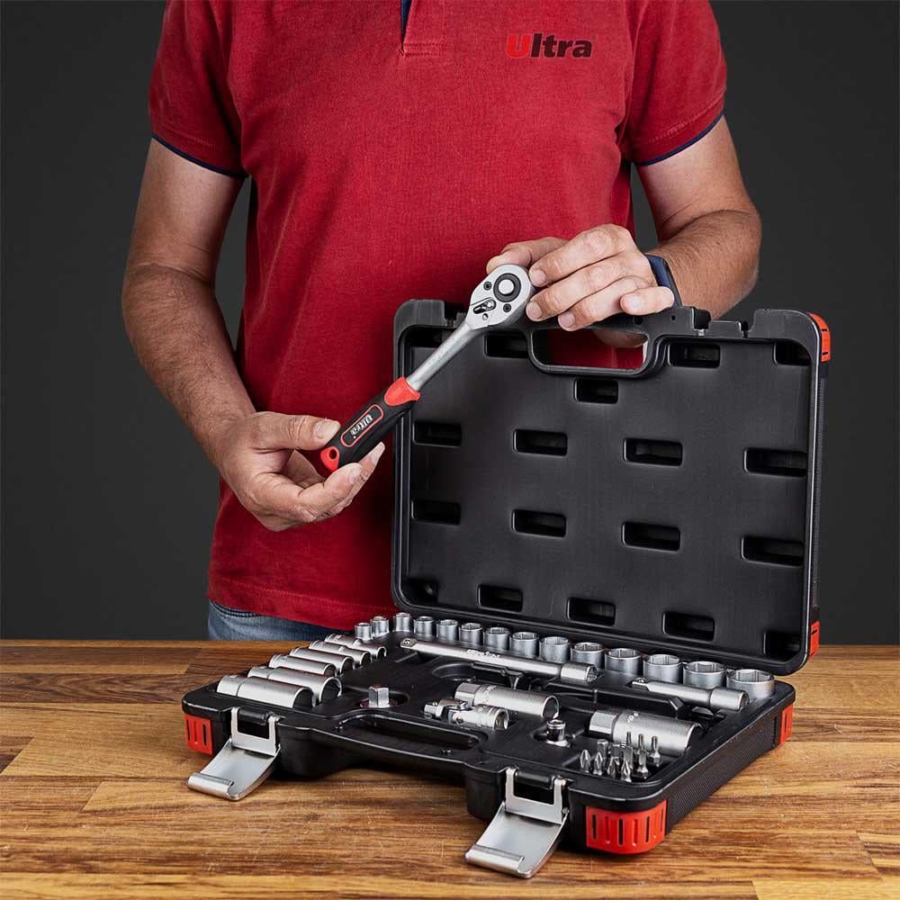 Набір насадок торцевих/біт Ultra CrV Taiwan 3/8" 39 шт. (6003092) - фото 7 Набір насадок торцевих/біт Ultra CrV Taiwan 3/8" 39 шт. (6003092) - фото 7