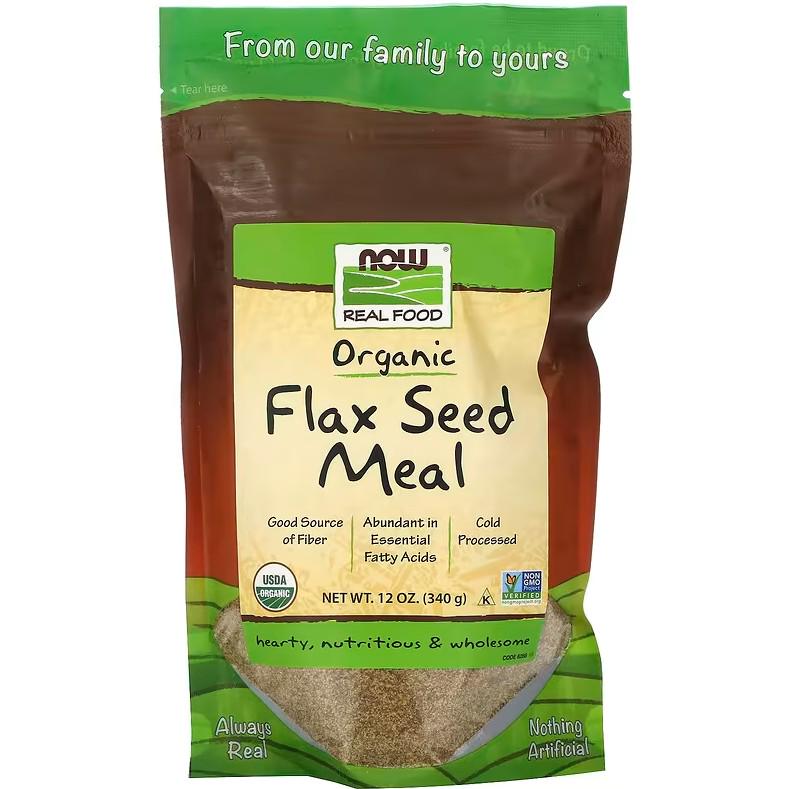 Натуральна добавка Now Foods Flax Seed Meal 340 г