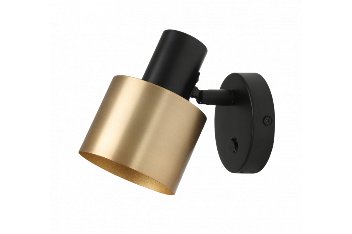 Светильник настенный GTV SELVIA II 3902 50/60 Гц E14 IP20 10 см Золотой/Черный (00000036403)