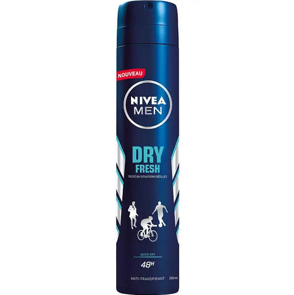 Антиперспірант Nivea спрей чоловічий Dry Fresh 200 мл (4005900485267)