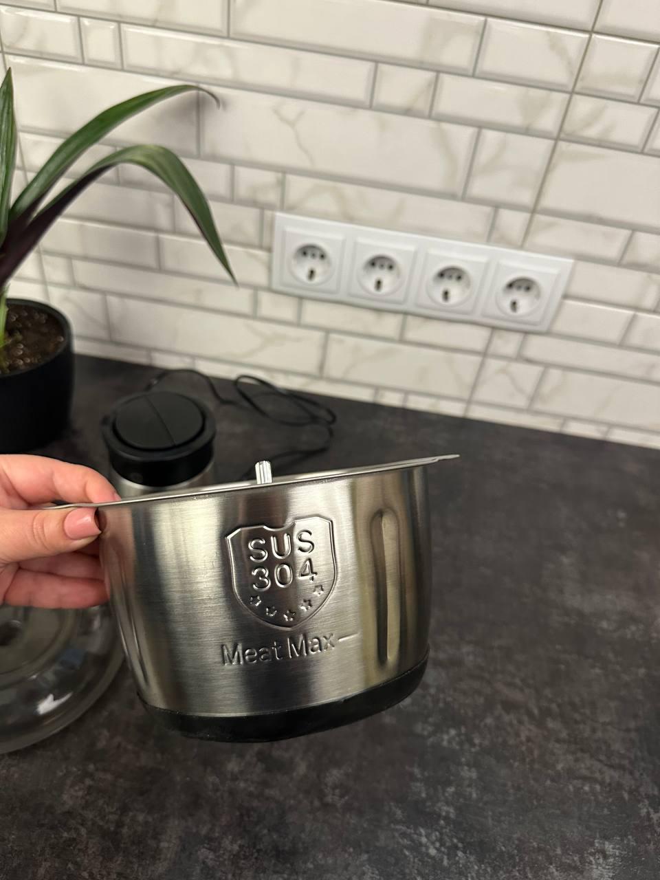 Блендер з металевою чашею 1200 Вт 2 л Чорний - фото 6 Блендер з металевою чашею 1200 Вт 2 л Чорний - фото 6