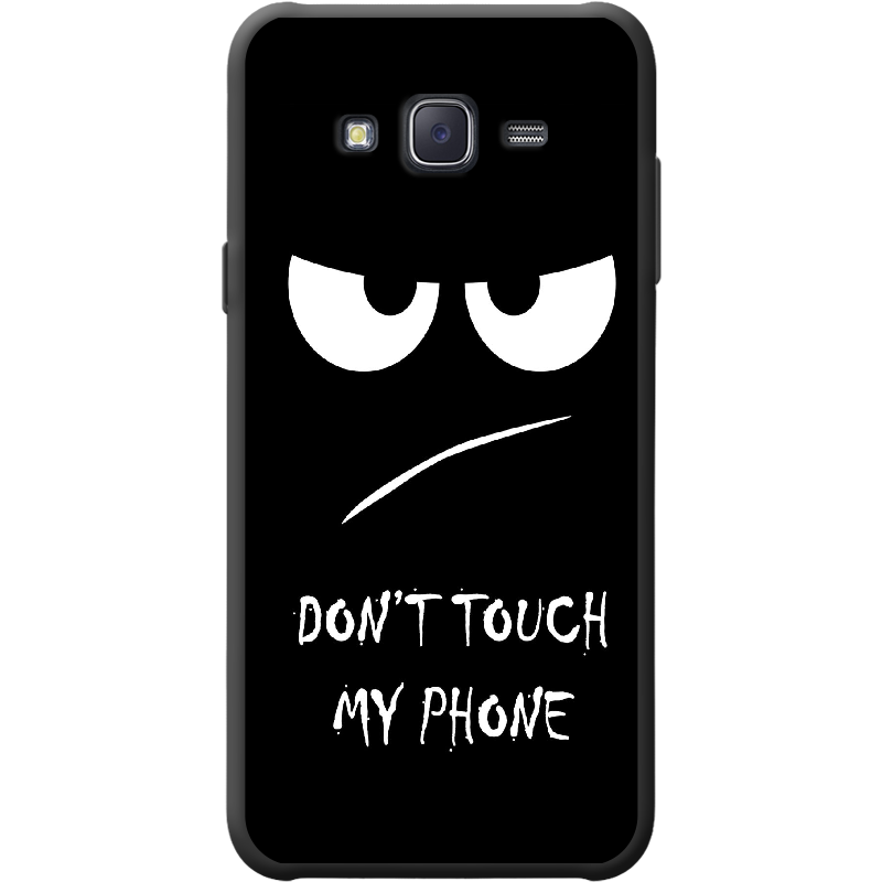 Чехол BoxFace Samsung J500H Galaxy J5 Don't Touch my Phone Черный силикон (25242-up535-41568)