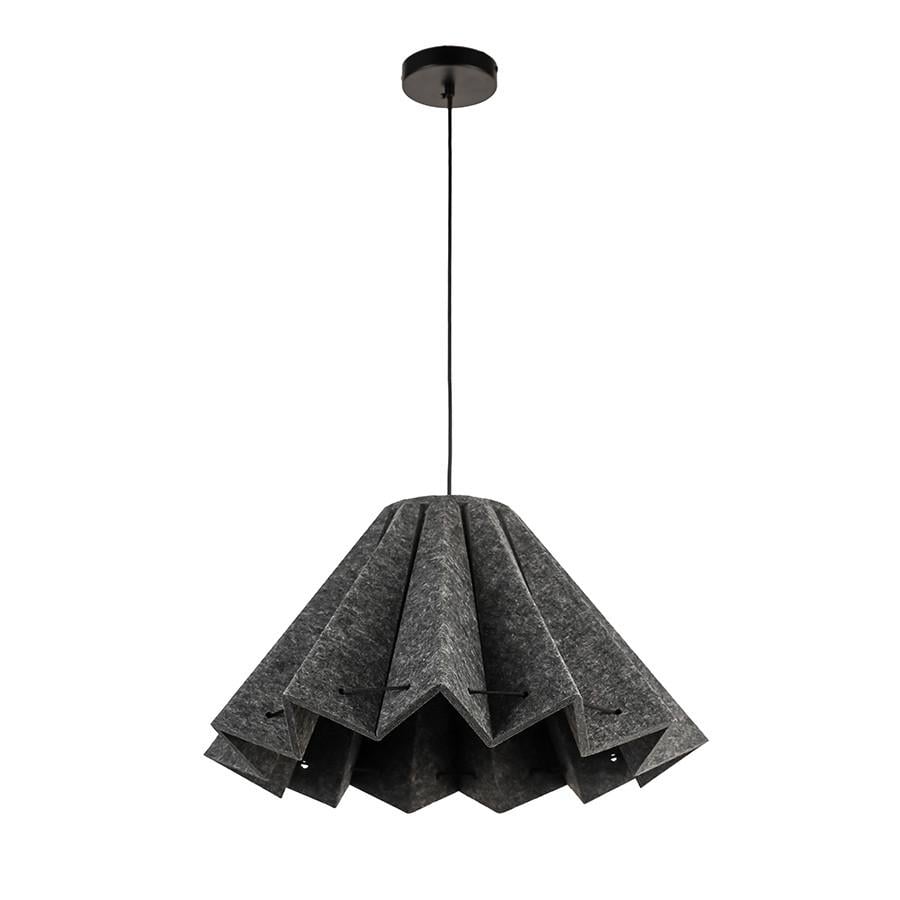 Підвісний світильник 8052022-1 550 C06 з фігурним фетровим плафоном Темно-сірий