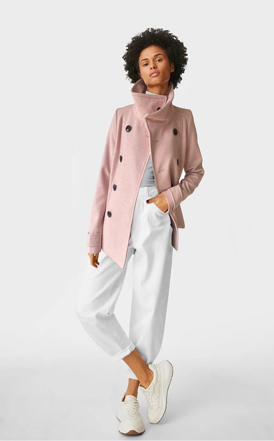 Пальто H&M р. 34 Розовый (390162b35)