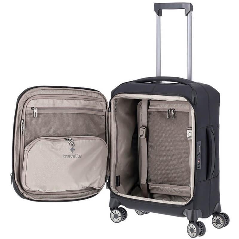 Валіза на 4 колесах Travelite Priima S 34/39 л Black (TL091647-01) - фото 6 Валіза на 4 колесах Travelite Priima S 34/39 л Black (TL091647-01) - фото 6