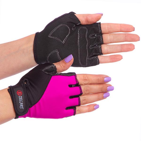 Перчатки для фитнеса Zelart BC-3787 XS Черный/Розовый (07363004)