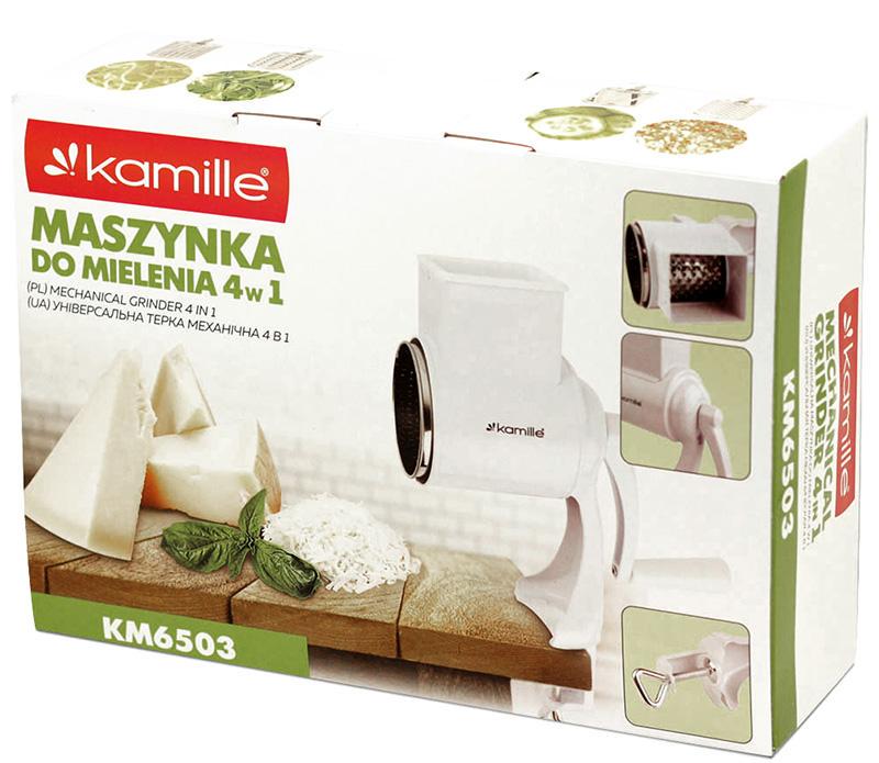 Терка Kamille механическая ручная с 4-мя насадками. - фото 7 Терка Kamille механическая ручная с 4-мя насадками. - фото 7