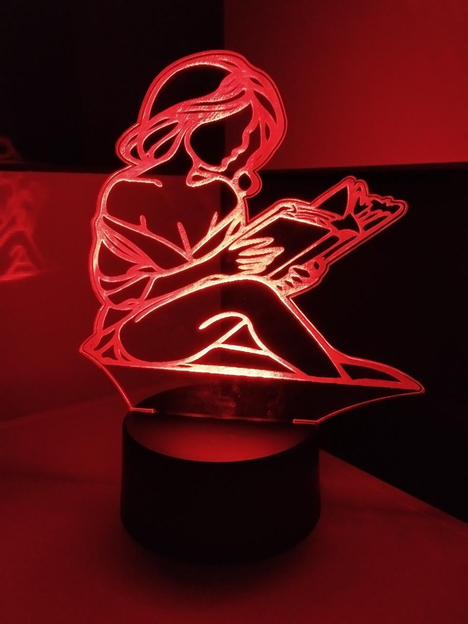3D-ночник Читательница Читательница несколько подсветок/батарейка/220V (2740923465)