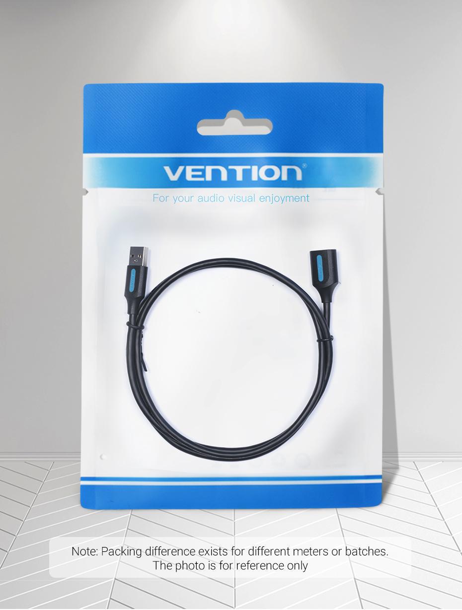 Кабель Vention USB 3.0 5 Гбіт/с USB-A папа на USB-A мама 1 м Чорний (CBHBF) - фото 16 Кабель Vention USB 3.0 5 Гбіт/с USB-A папа на USB-A мама 1 м Чорний (CBHBF) - фото 16