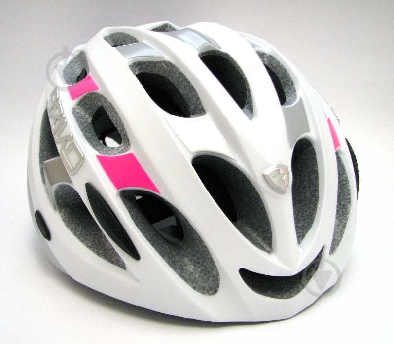 Велошлем Briko Quarter White-Pink-Silv M - фото 5