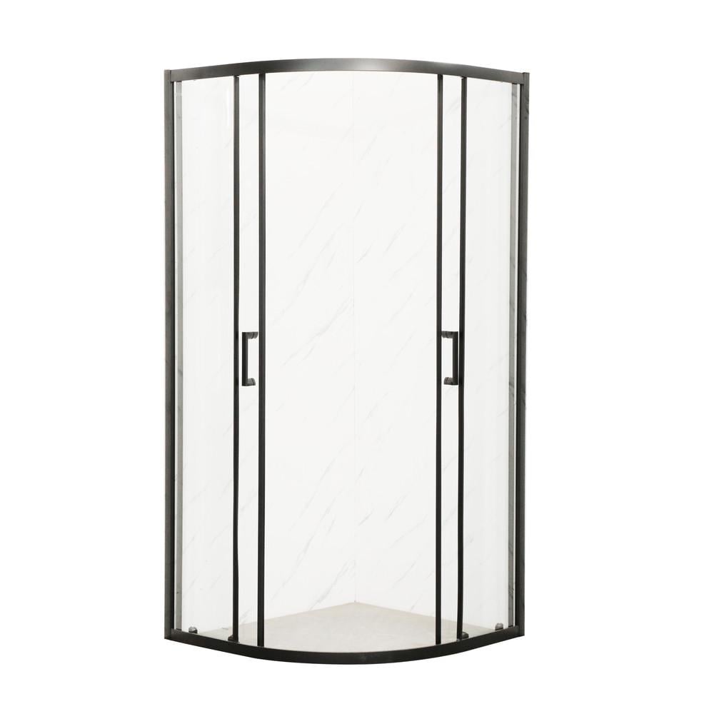 Душова кабіна без піддону MIXXUS Premium DIVERSE SC01-90x90x195-TR прозоре скло 5 мм Black (MI6860) - фото 3 Душова кабіна без піддону MIXXUS Premium DIVERSE SC01-90x90x195-TR прозоре скло 5 мм Black (MI6860) - фото 3