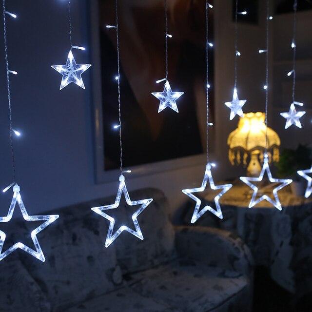 Гірлянда Xmas Star Curtain Зірки 12W Blue (20220772)