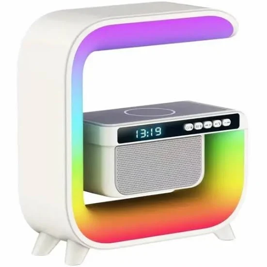 Ночник-світильник RGB XM-G3 з годинником та функцією бездротової зарядки