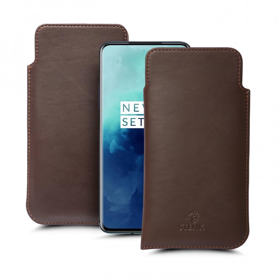 Футляр Stenk Elegance для OnePlus 7T Pro Коричневый (66114)