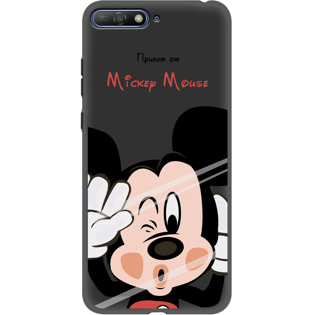 Чехол Boxface Huawei Y6 2018 Mister M Черный силикон (33371-cc58-34777)