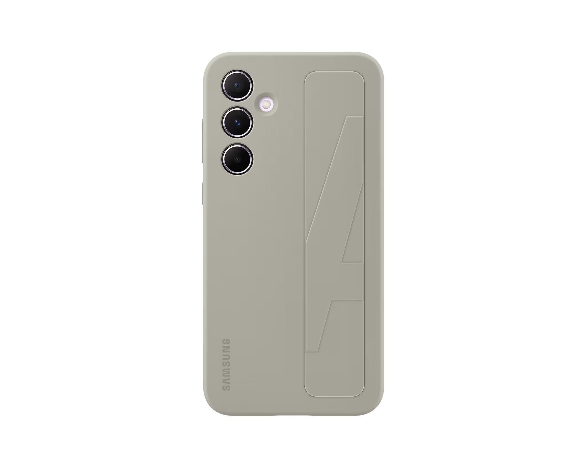 Чехол накладка для телефона Standing Grip Case для Samsung Galaxy A55 с подставкой Серый (EF-GA556TJEGWW)