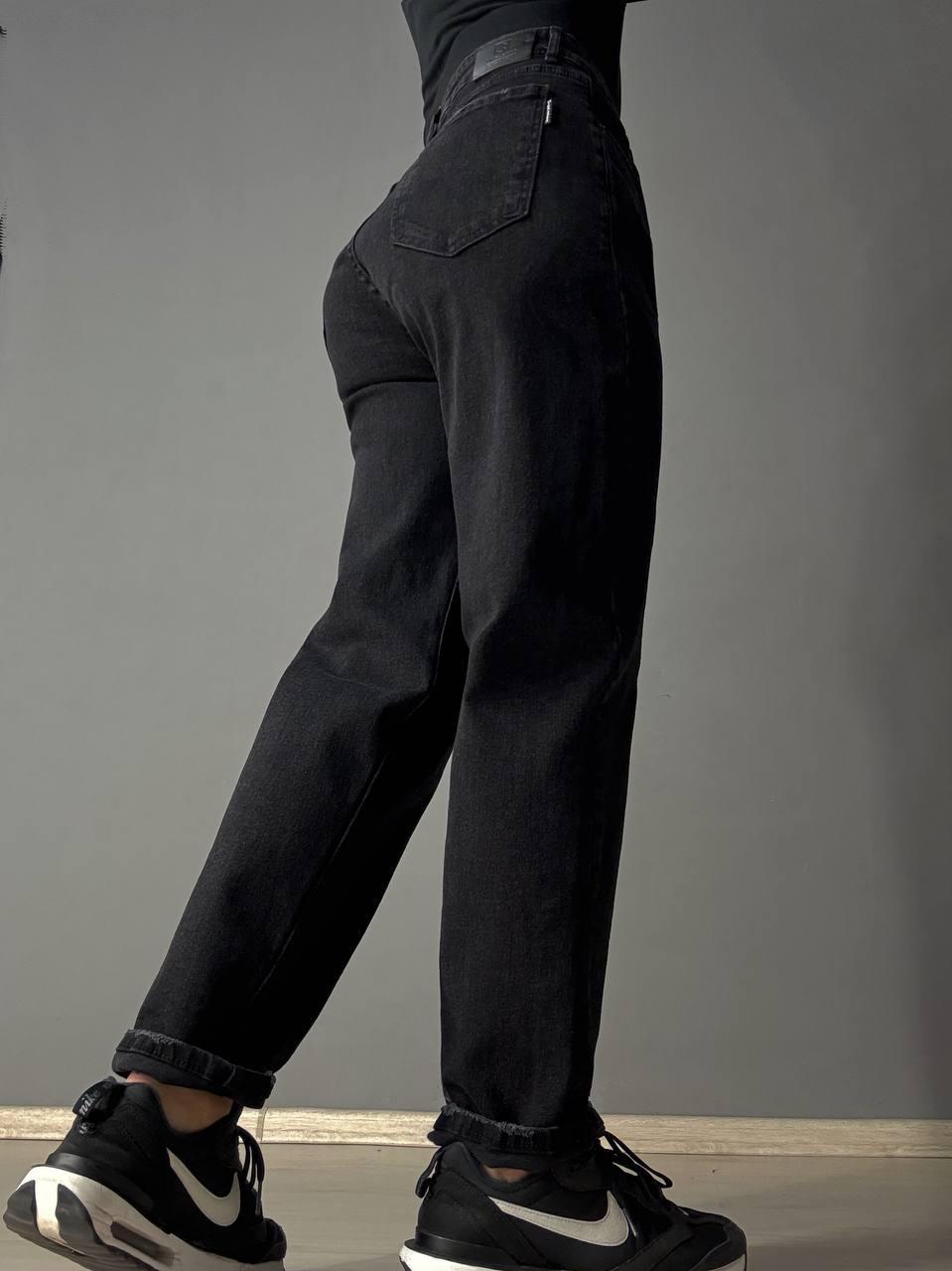 Джинси жіночі Mikaletta 13129 МОМ банани батал великі розміри р. 34 Чорний (5202) - фото 8 Джинси жіночі Mikaletta 13129 МОМ банани батал великі розміри р. 34 Чорний (5202) - фото 8