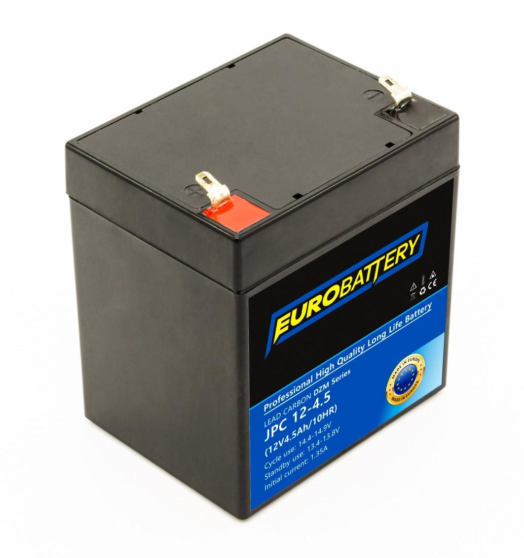 Аккумулятор для ИБП EuroBattery JPC12-4.5 DZM карбоновый 12V 4,5 Ач (644) - фото 1