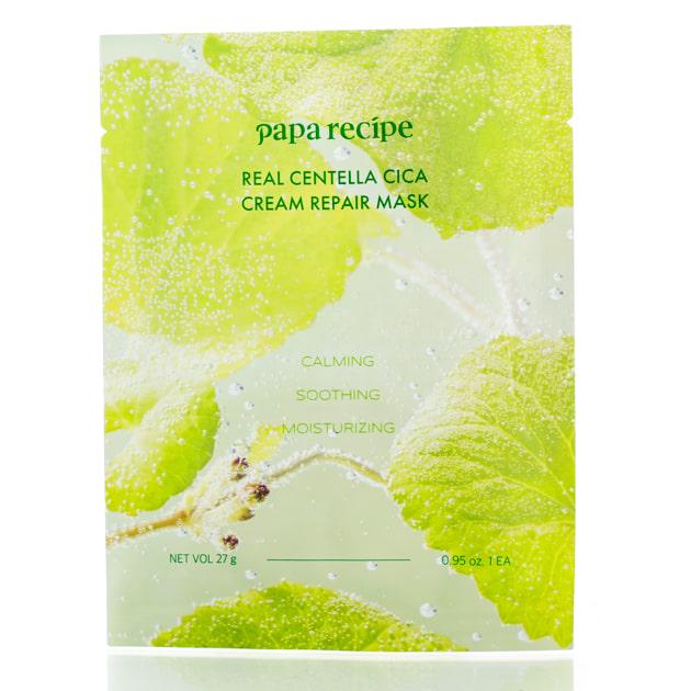 Маска восстанавливающая тканевая с экстрактом центеллы Papa Recipe Real Centella Cica Cream Repair Mask 27 мл