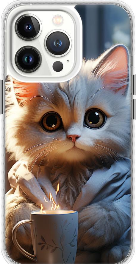 Чехол на iPhone 13 Pro White cat (5646pm-2372-42517)