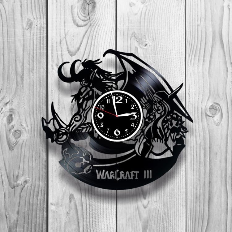 Часы настенные Warcraft 0426 из виниловой пластинки