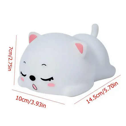 Нічник силіконовий на батарейках ААА кошеня що спить (XR-2221) - фото 14 Нічник силіконовий на батарейках ААА кошеня що спить (XR-2221) - фото 14