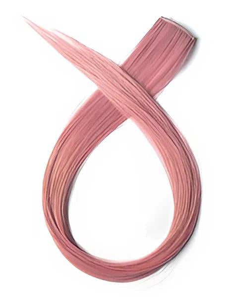 Пасмо волосся декоративне однотонне на заколці 50 см Димчаста троянда (M4-8-1196-ТР)