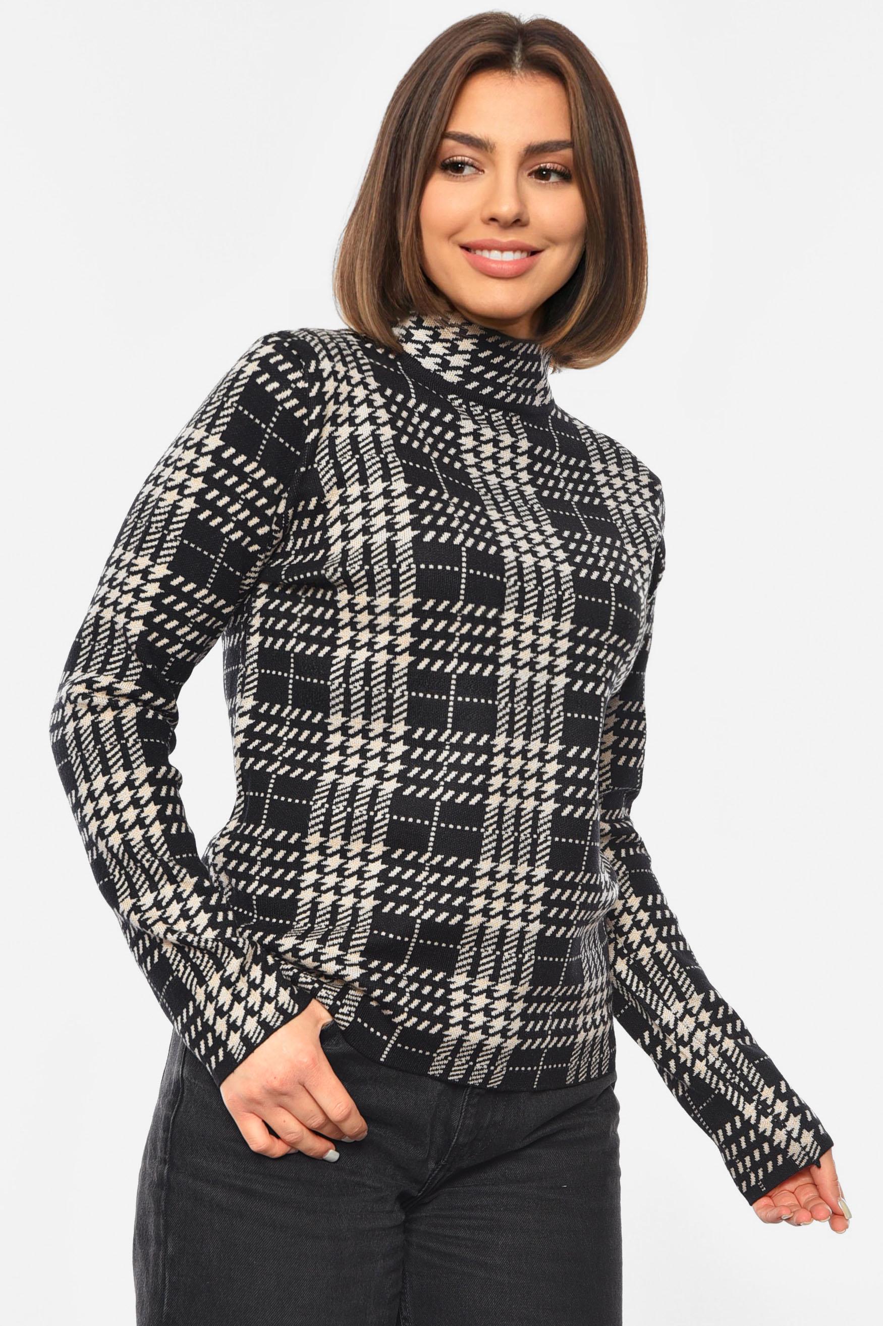 Светр жіночий S-M Чорний (192414) - фото 2 Светр жіночий S-M Чорний (192414) - фото 2