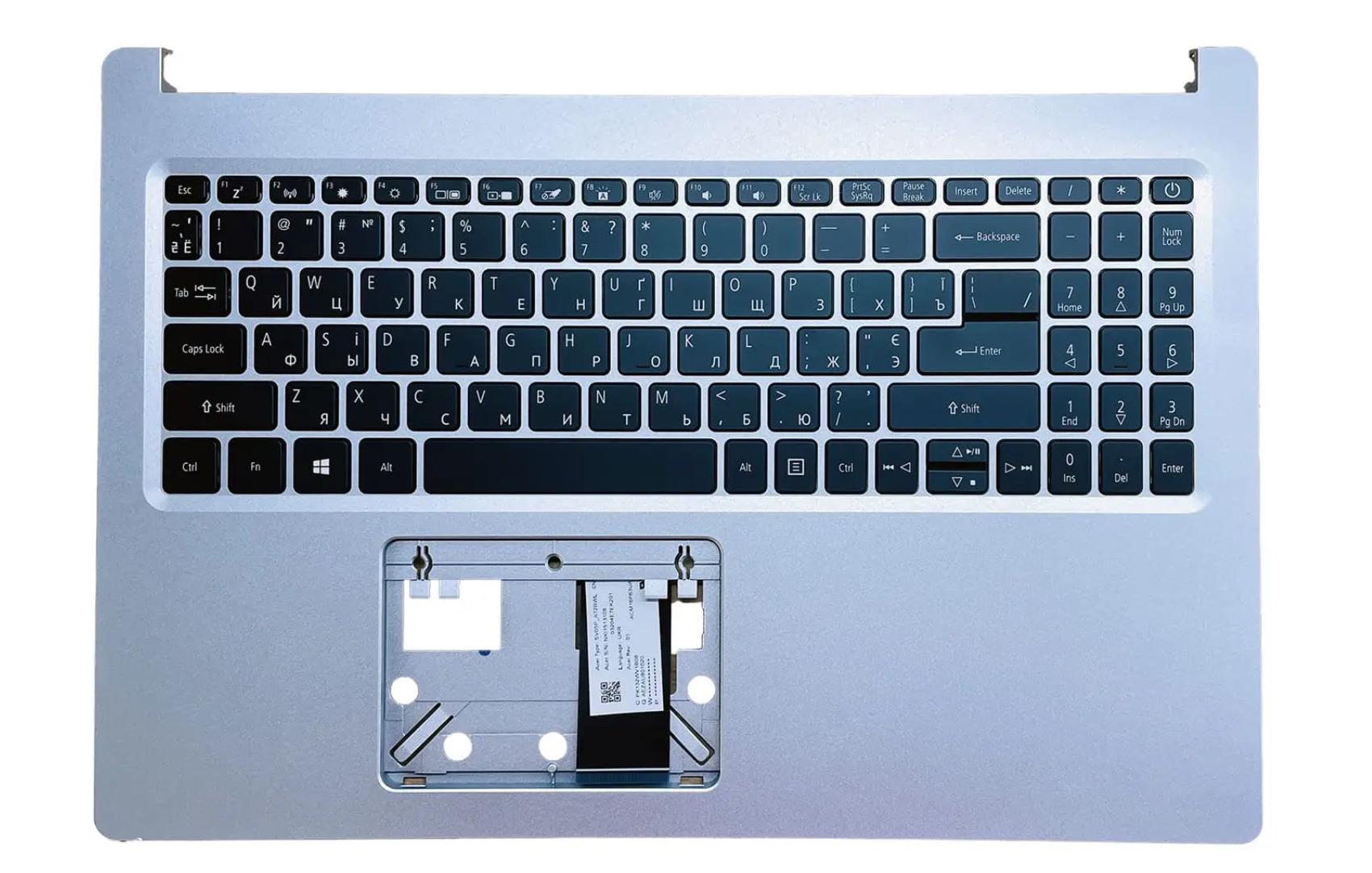 Корпус ноутбука с клавиатурой для Acer Aspire A515-44/A515-45/A515-46 (15073)
